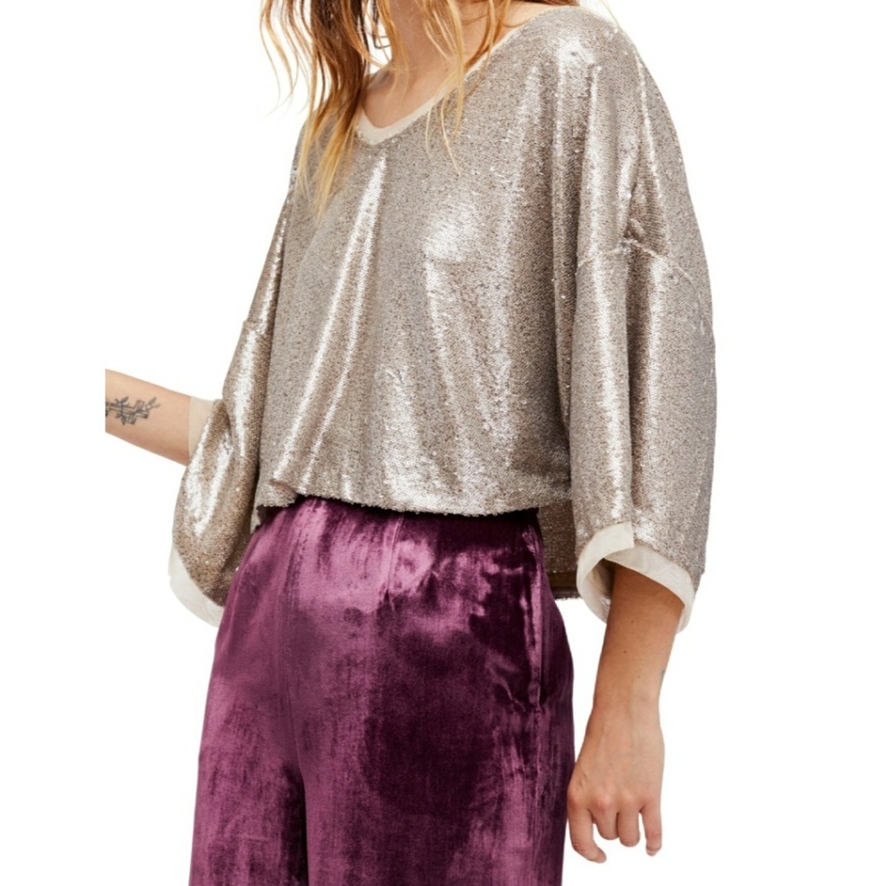 Free People Champagne Dreams Tee